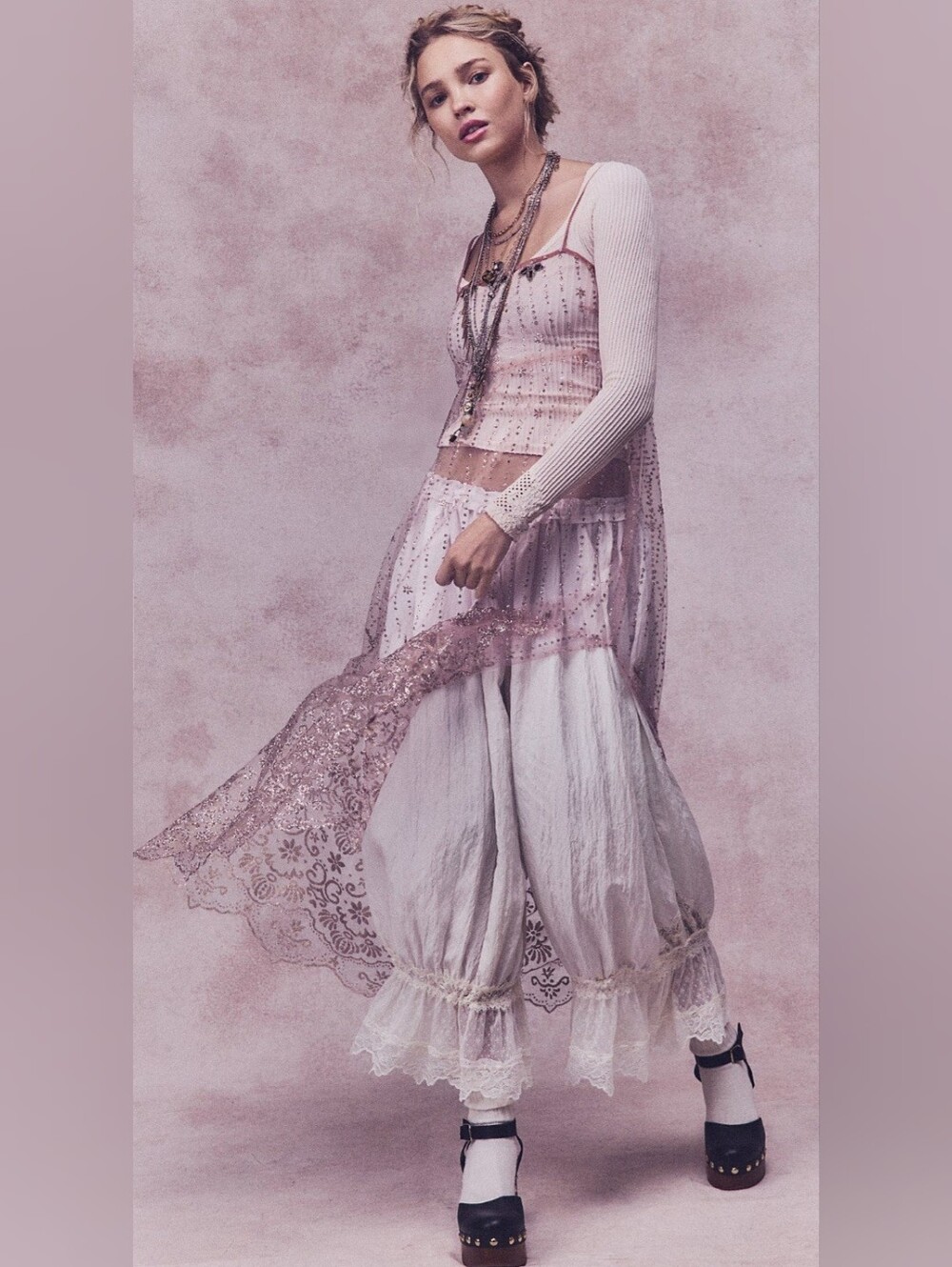 FREE PEOPLE FOREVER YOUNG BLOOMERS WHITE ALYSSUM